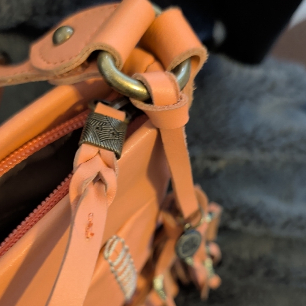The Sak Melrose leather shoulder bag vintage coral - Picture 5 of 8